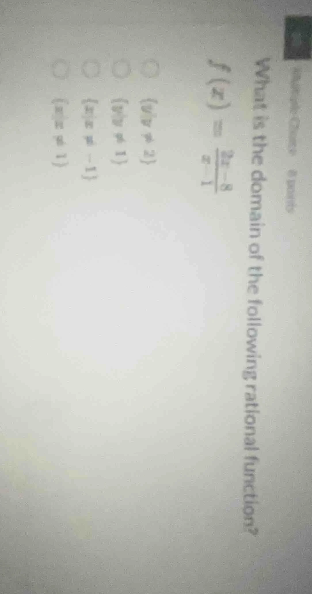 what is the domain of the following rational function? $f(x) = \\frac{2…