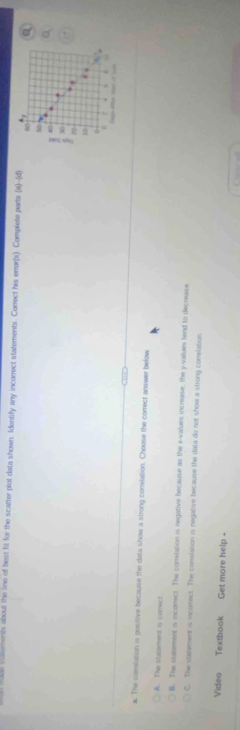 identify any incorrect statements. correct his error(s). complete parts…