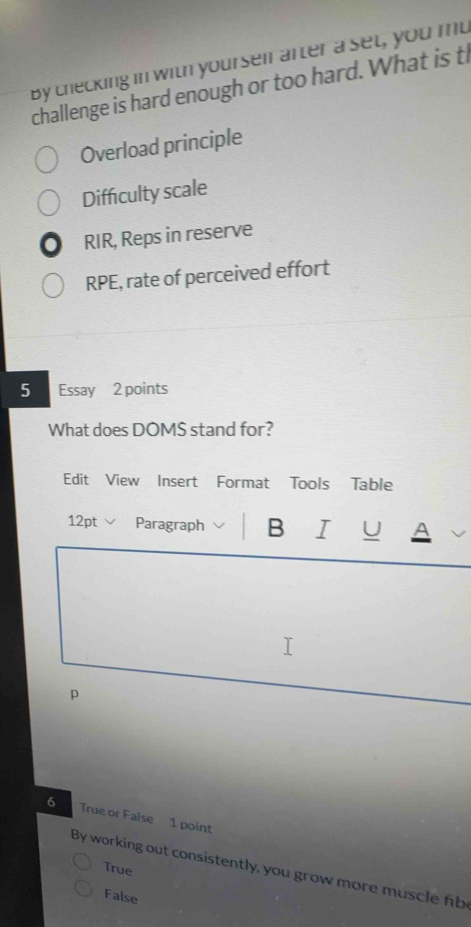 by checking in with yourself after a set, you mu challenge is hard enou…