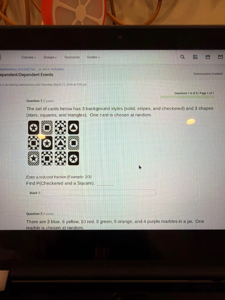 courses ▼ groups ▼ resources grades ▼mathematics, gr 8 (full) sec ▸ uni…