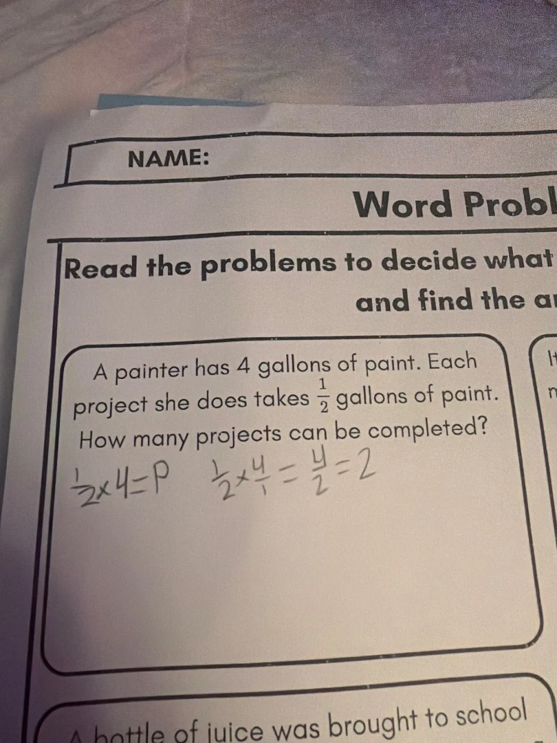 name: word probl read the problems to decide what and find the ar a pai…