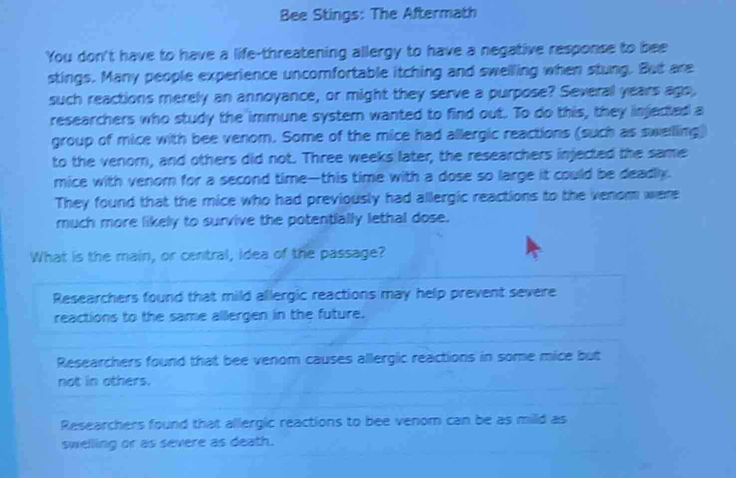 bee stings: the aftermath you dont have to have a life-threatening alle…