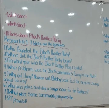 worksheet worksheet 10 facts about black panther party research #1 - wr…