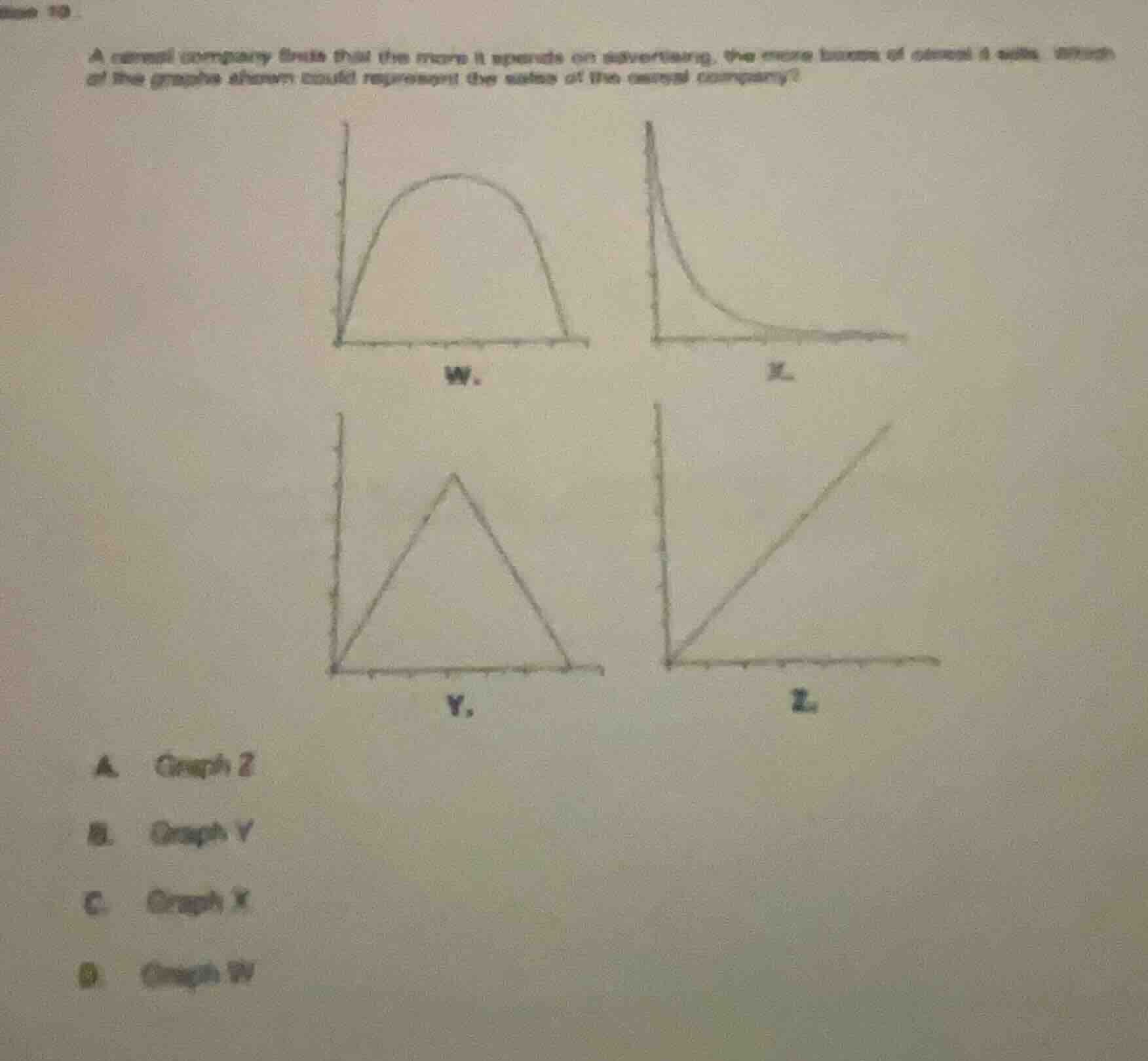 a cereal company finds that the more it spends on advertising, the more…