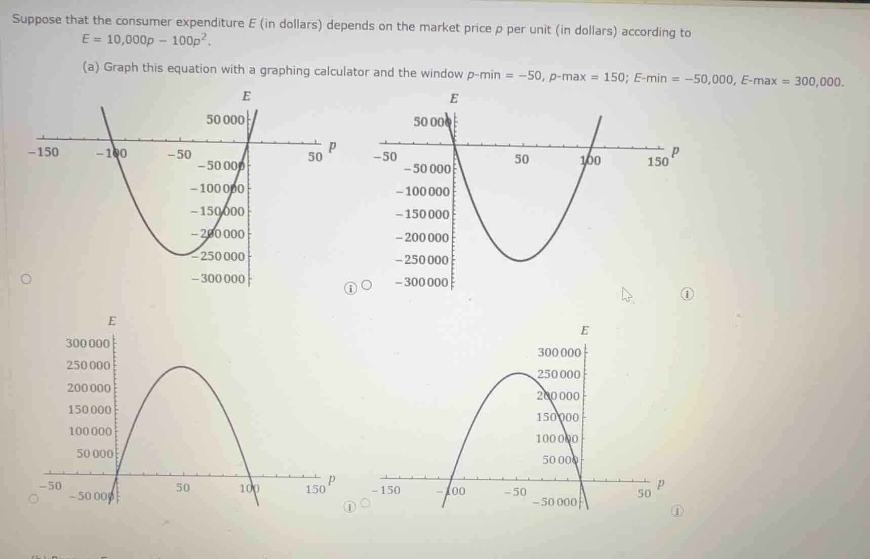 suppose that the consumer expenditure e (in dollars) depends on the mar…