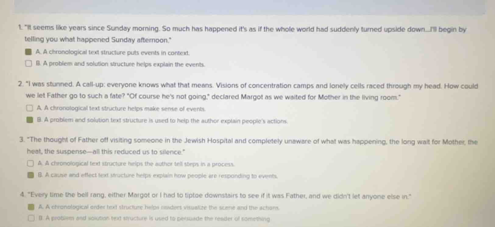 1. \it seems like years since sunday morning. so much has happened its …