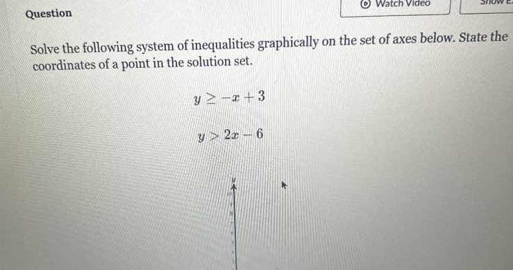 question solve the following system of inequalities graphically on the …