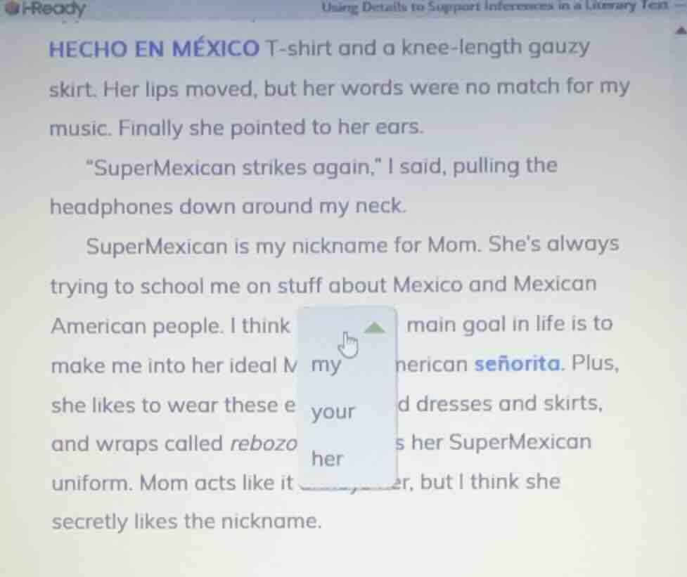 using details to support inferences in a literary texthecho en méxico t…