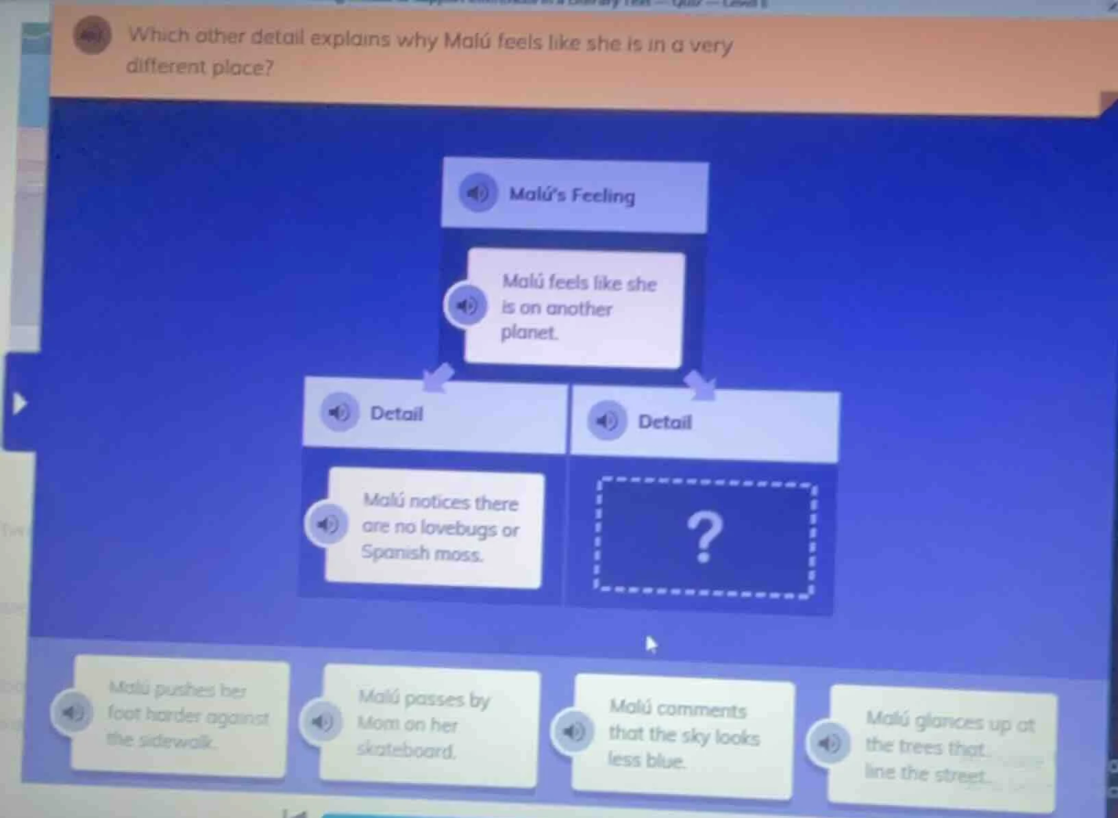 which other detail explains why malú feels like she is in a very differ…