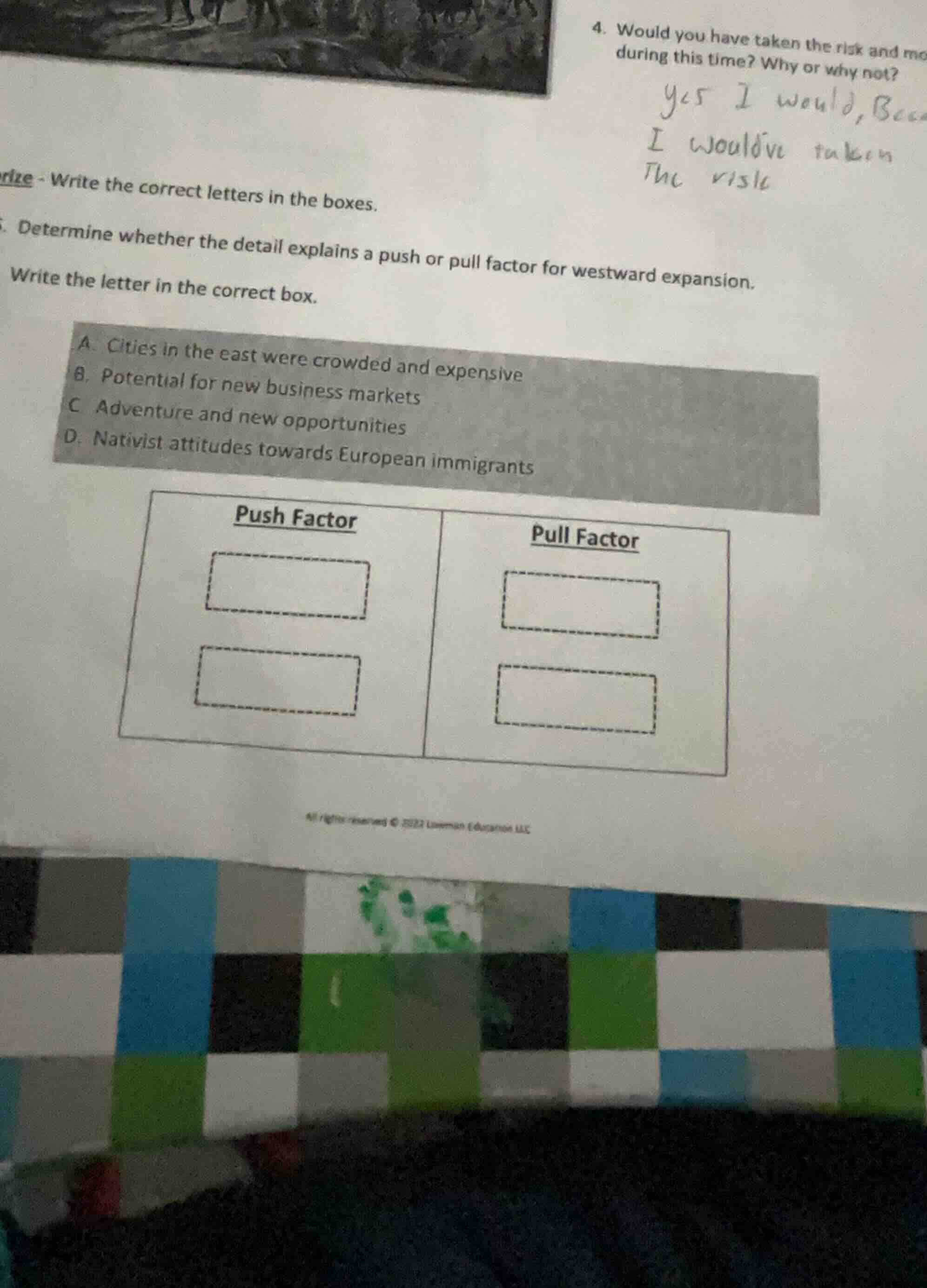 4. would you have taken the risk and mo during this time? why or why no…