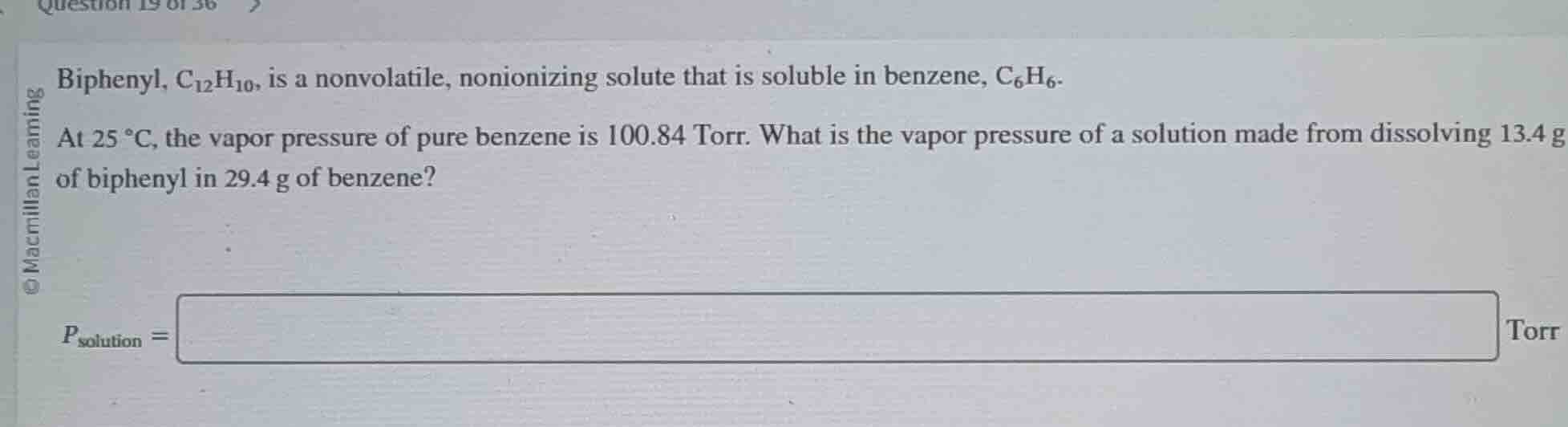 biphenyl, $\text{c}_{12}\text{h}_{10}$, is a nonvolatile, nonionizing s…