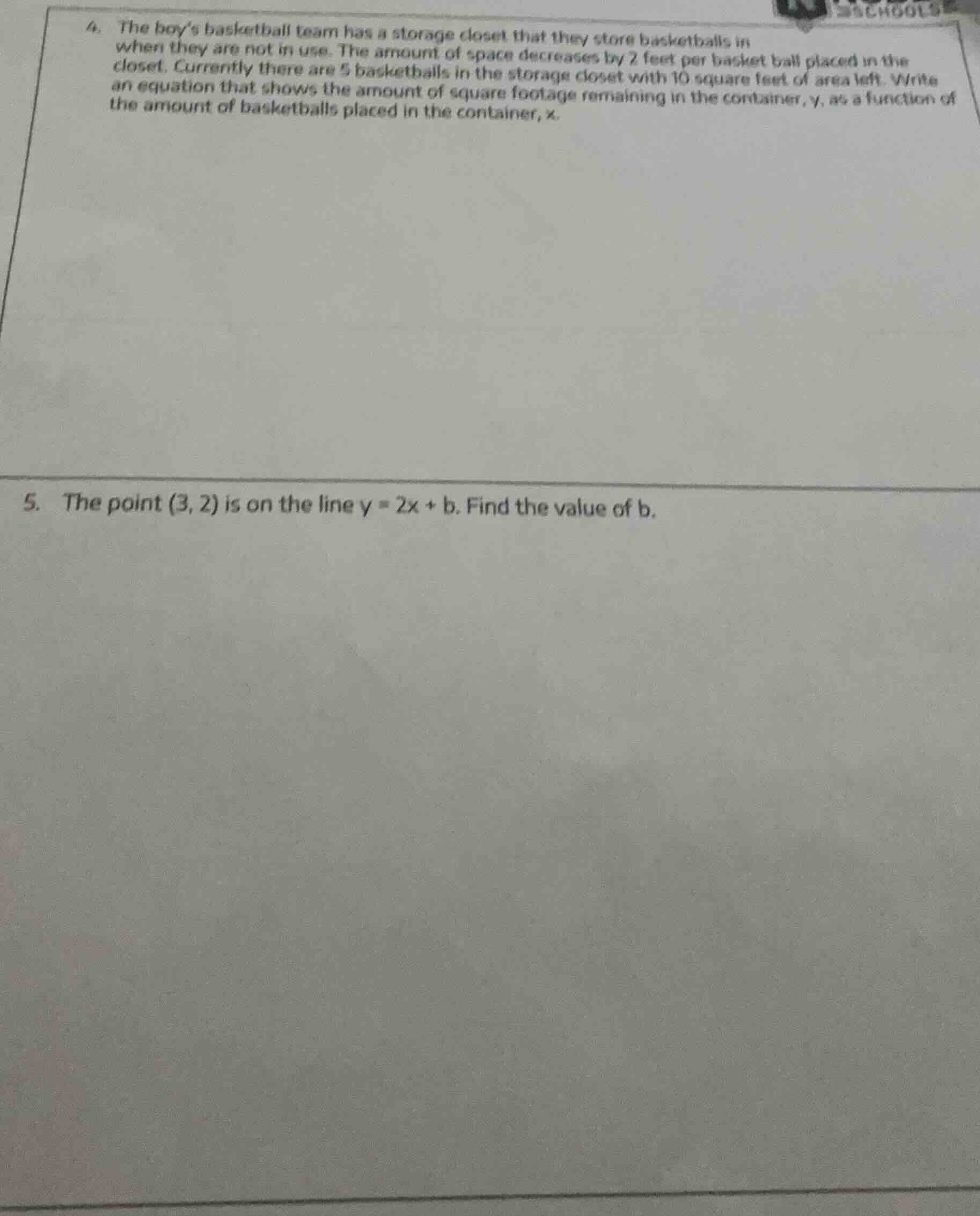 4. the boys basketball team has a storage closet that they store basket…