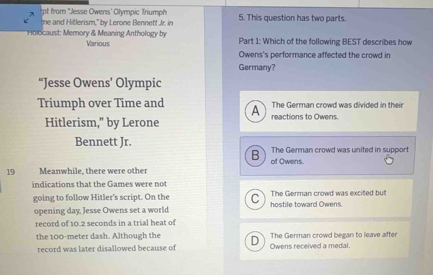 xcerpt from \jesse owens olympic triumph me and hitlerism,\ by lerone b…
