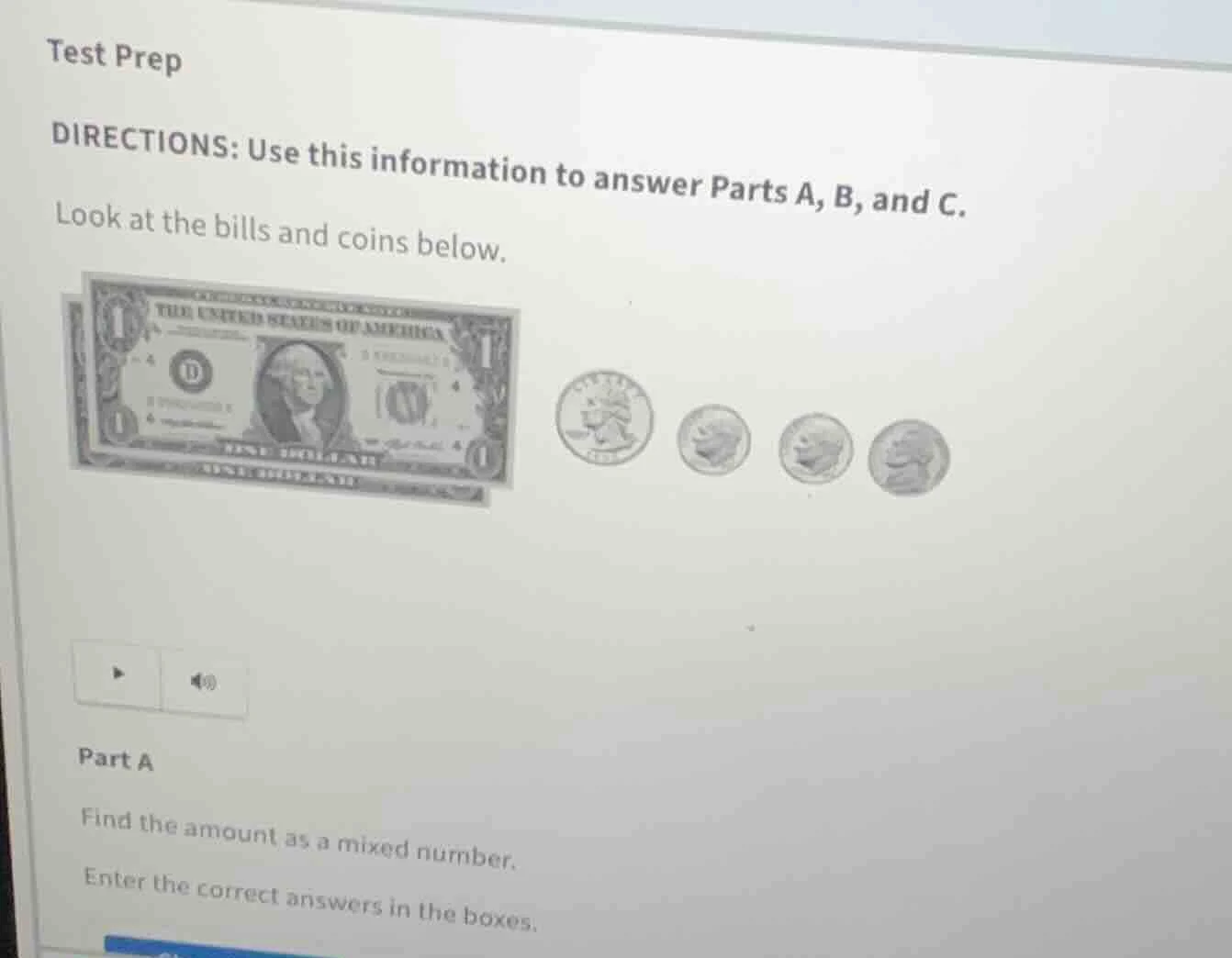 test prep directions: use this information to answer parts a, b, and c.…