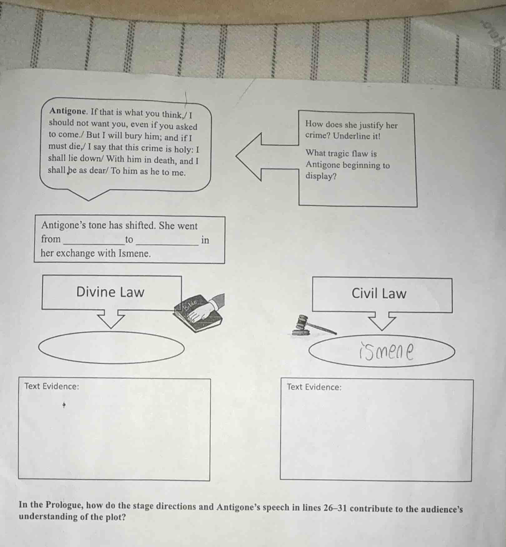 antigone. if that is what you think,/ i should not want you, even if yo…