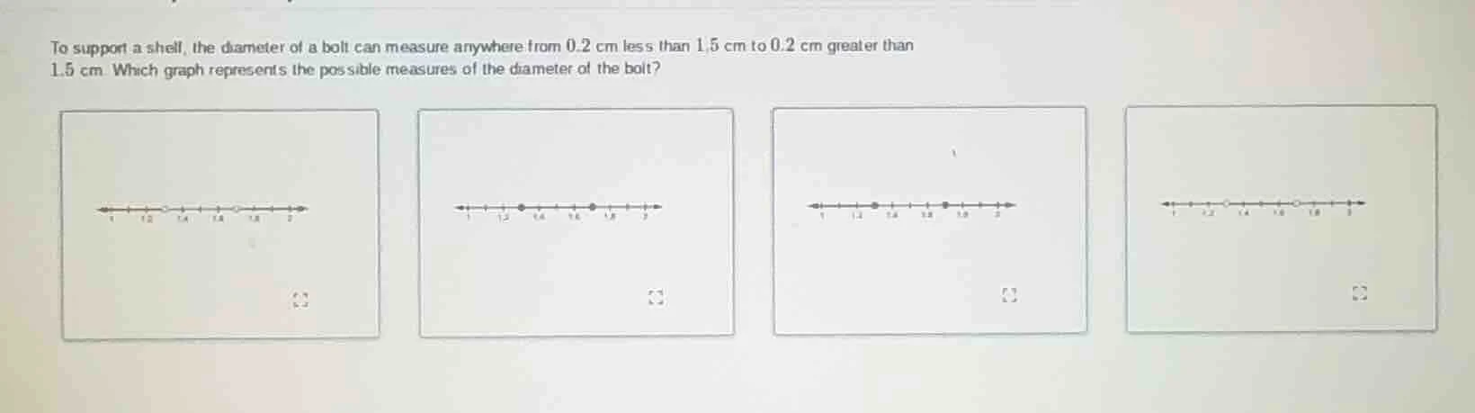 to support a shelf, the diameter of a bolt can measure anywhere from 0.…
