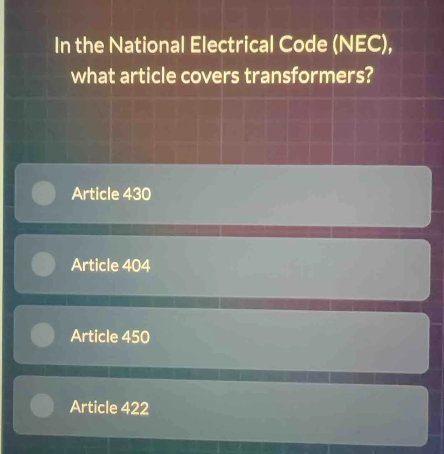 in the national electrical code (nec), what article covers transformers…
