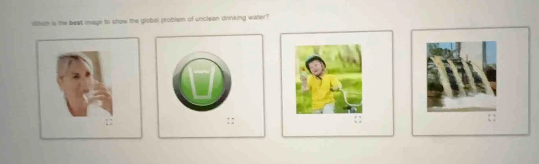 which is the best image to show the global problem of unclean drinking …