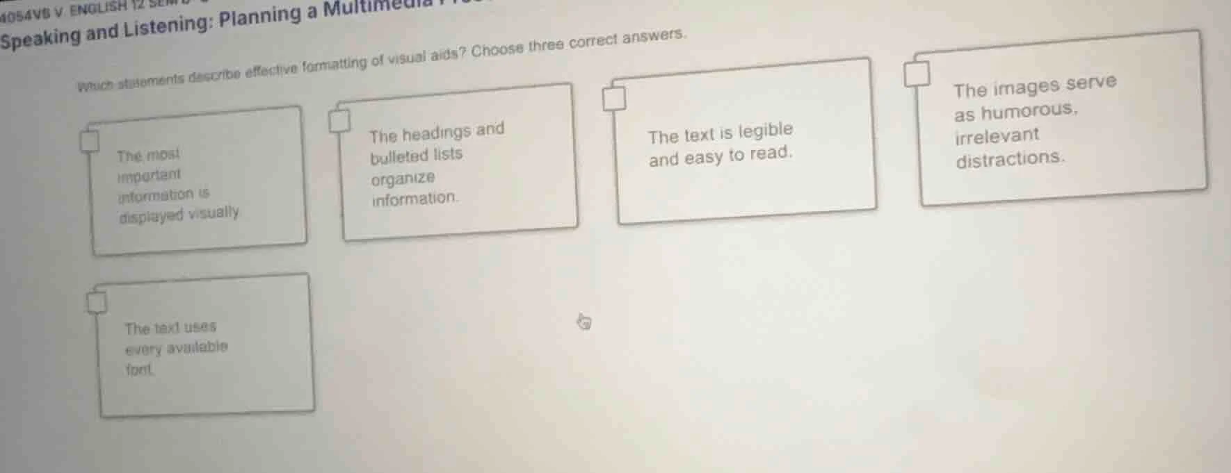 4054v6 v. english 12speaking and listening: planning a multimediawhich …