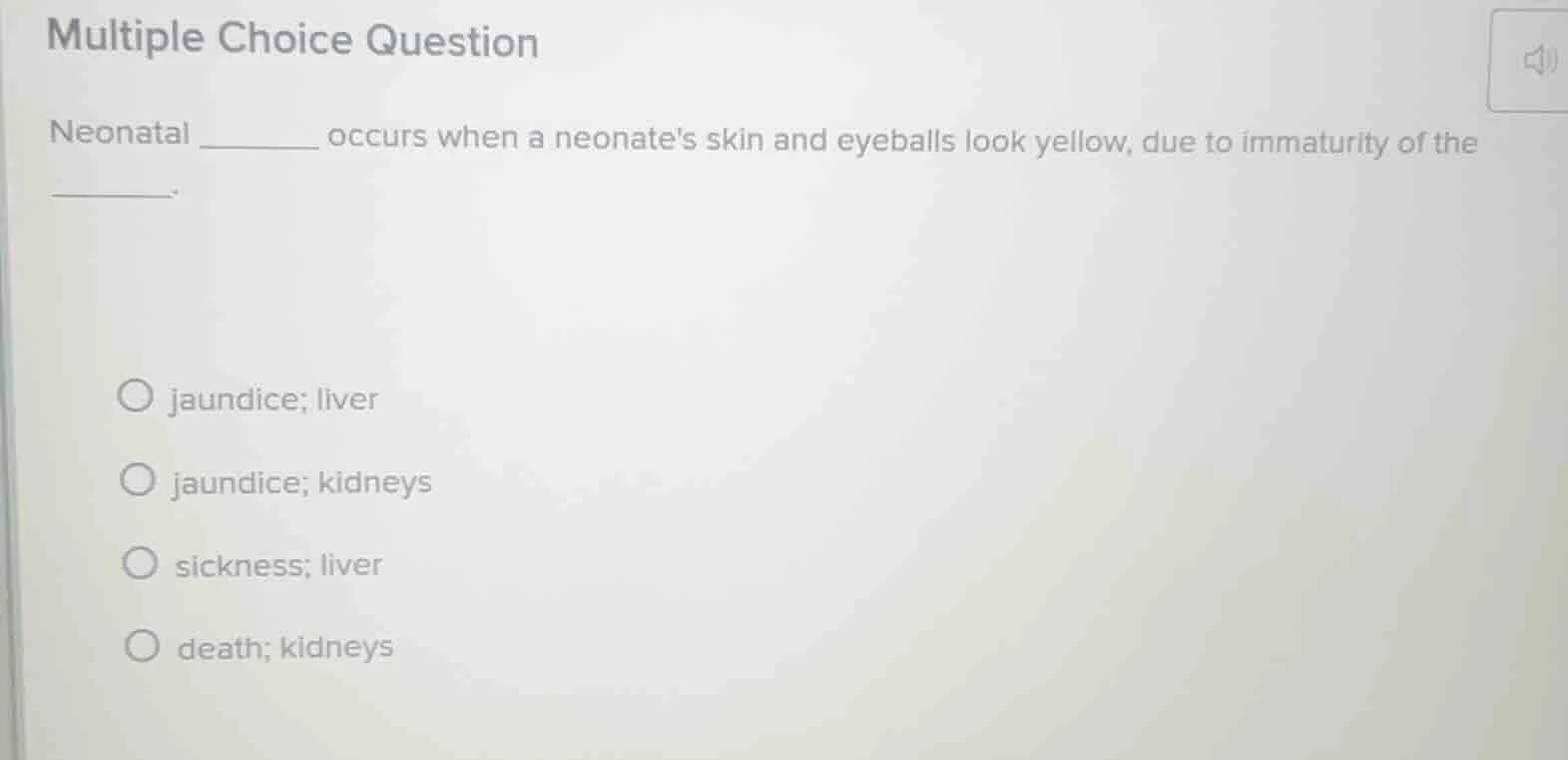 multiple choice question neonatal _______ occurs when a neonates skin a…