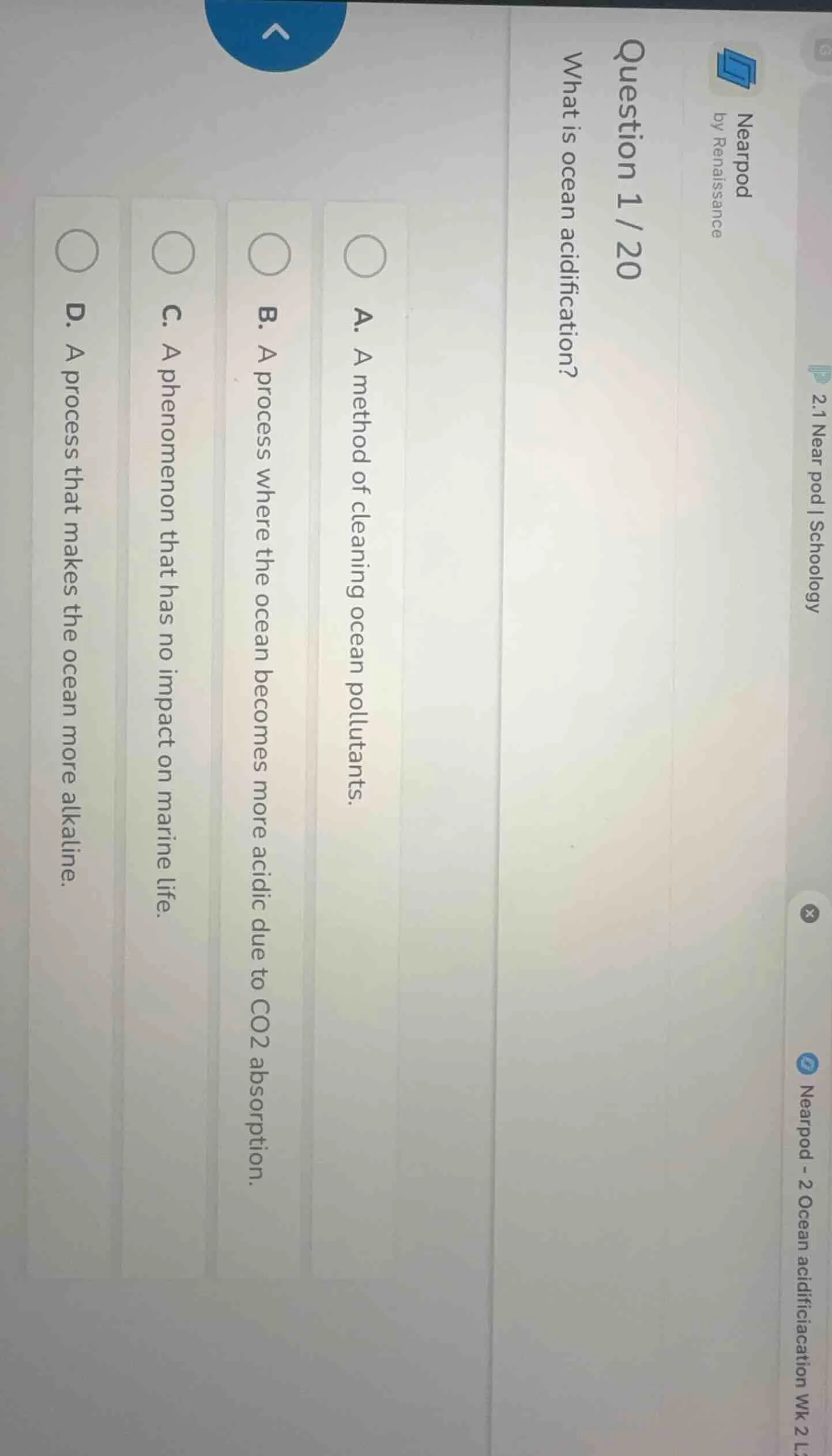 nearpod by renaissance 2.1 near pod | schoology nearpod - 2 ocean acidi…