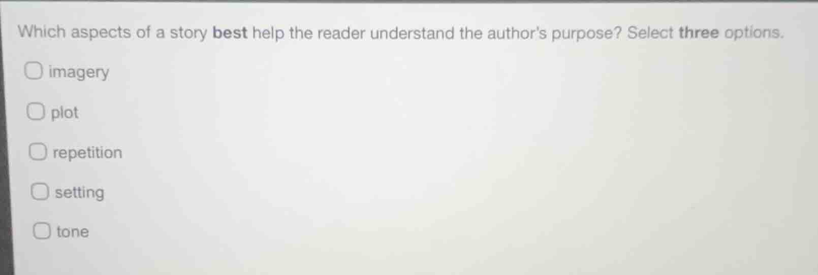 which aspects of a story best help the reader understand the authors pu…