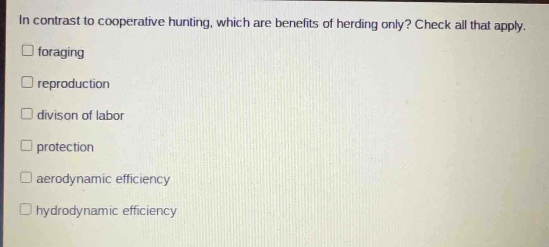 in contrast to cooperative hunting, which are benefits of herding only?…