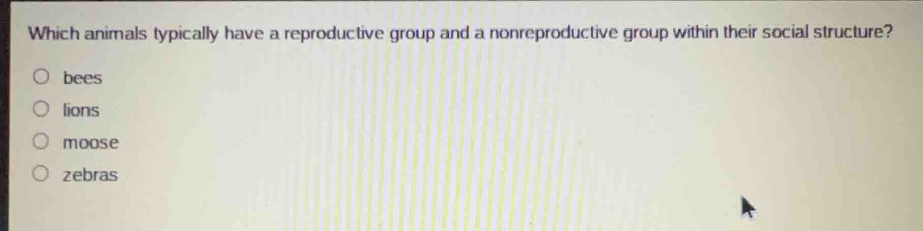 which animals typically have a reproductive group and a nonreproductive…