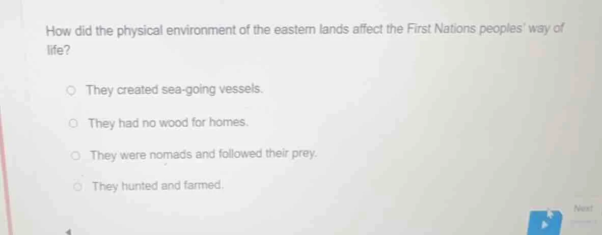 how did the physical environment of the eastern lands affect the first …