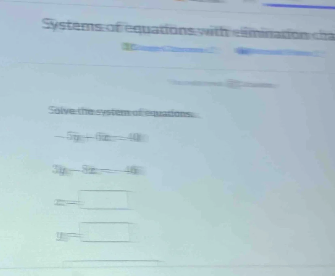 systems of equations with elimination cha solve the system of equations…