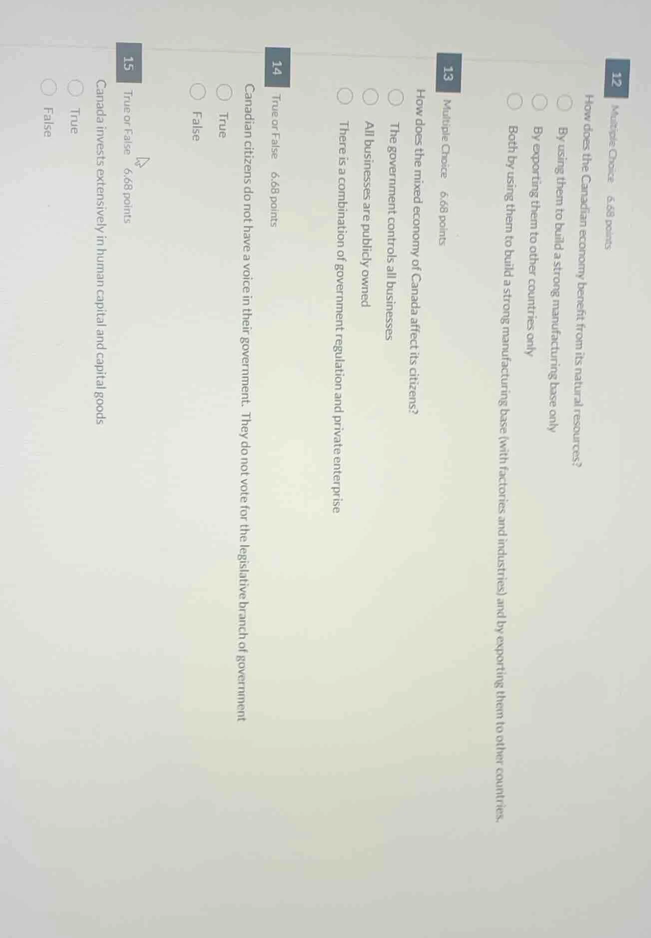 12 multiple choice 6.68 points how does the canadian economy benefit fr…