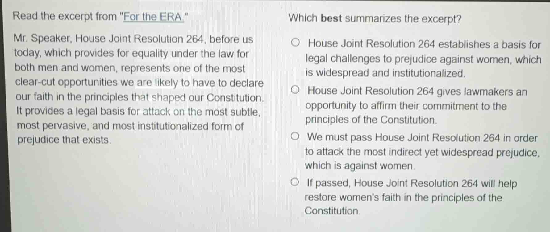 read the excerpt from \for the era.\ mr. speaker, house joint resolutio…