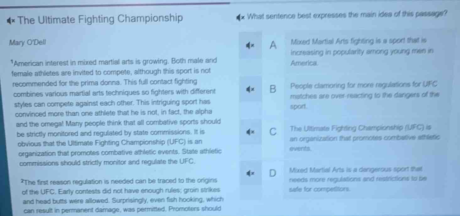 the ultimate fighting championship mary odell 1american interest in mix…