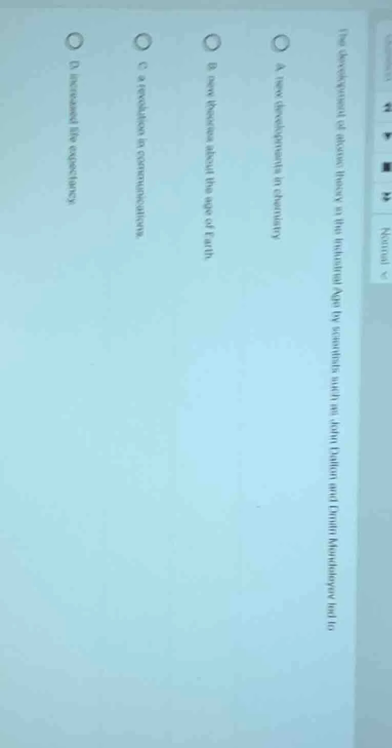 the development of atomic theory in the industrial age by scientists su…