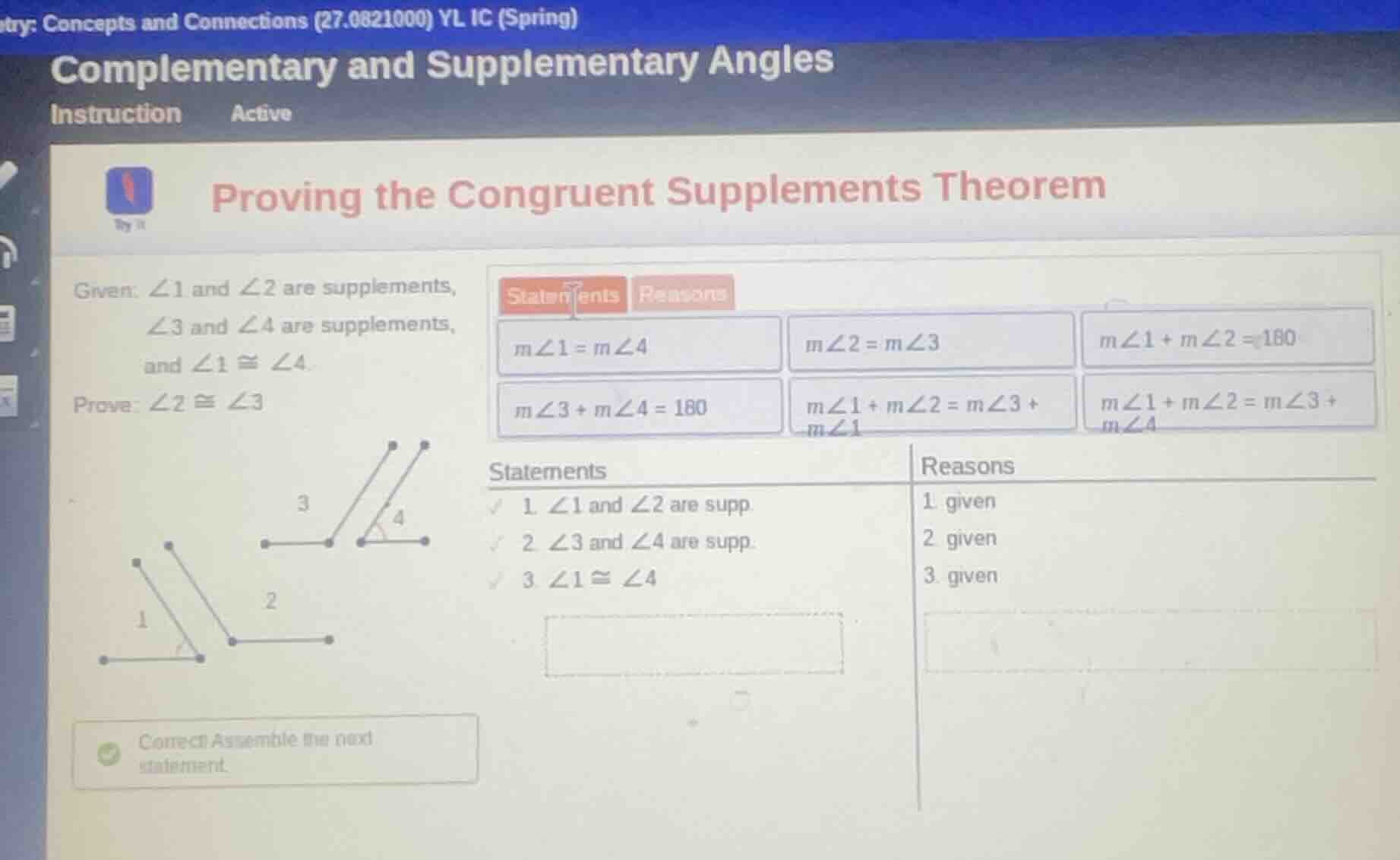 try: concepts and connections (27.0821000) yl ic (spring)complementary …