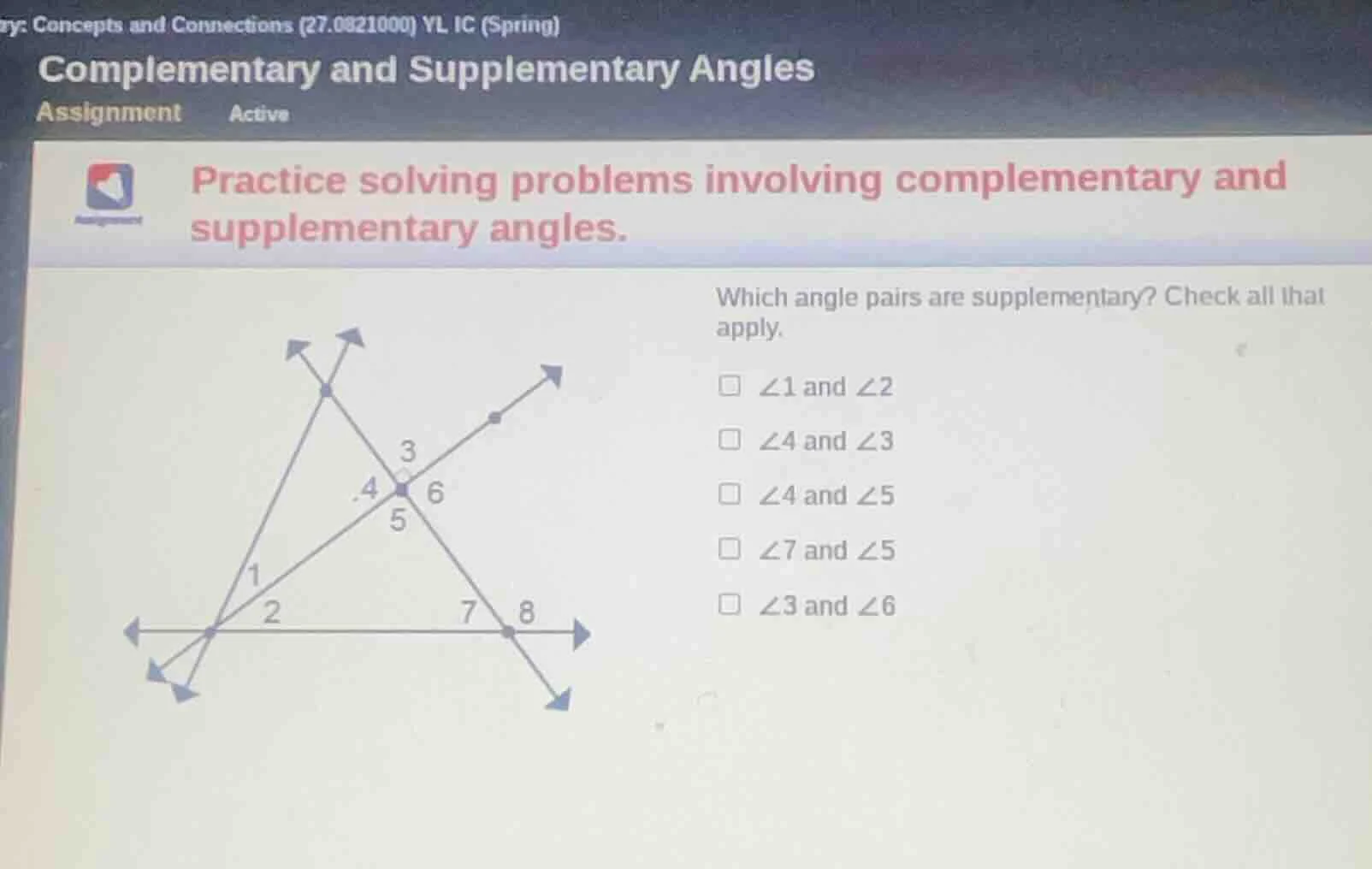 y: concepts and connections (27.0821000) yl ic (spring) complementary a…
