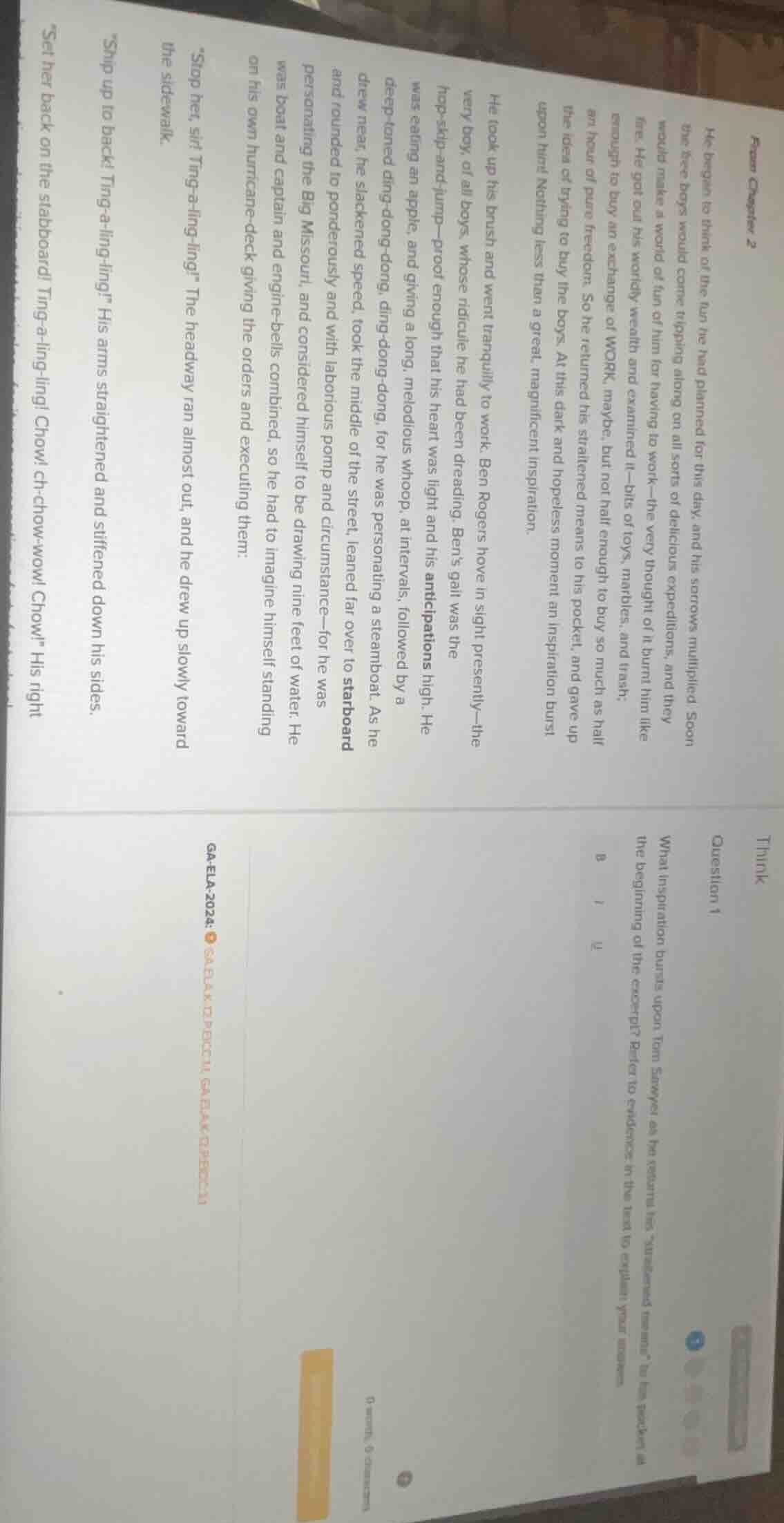 from chapter 2 he began to think of the fun he had planned for this day…