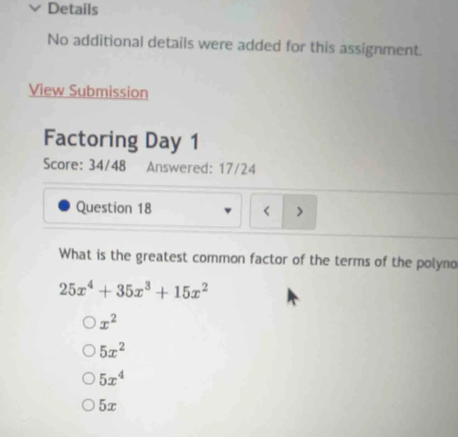 details no additional details were added for this assignment. view subm…