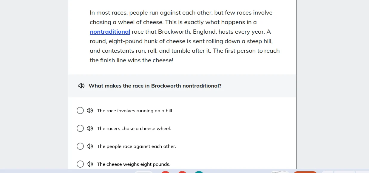 in most races, people run against each other, but few races involve cha…