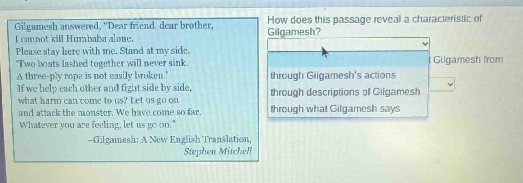 gilgamesh answered, “dear friend, dear brother,i cannot kill humbaba al…