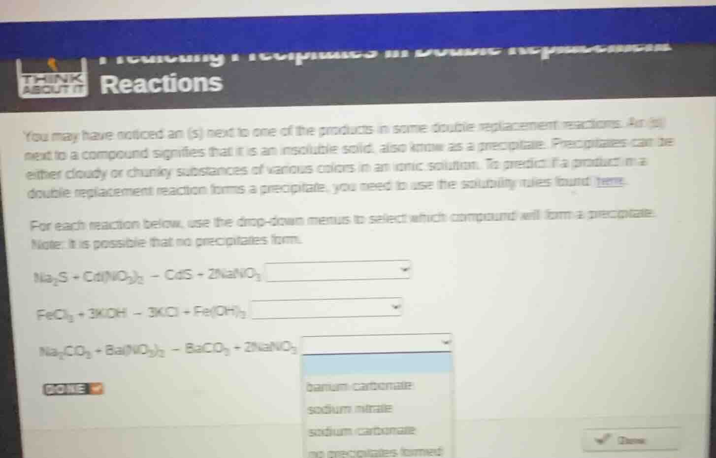 reactions you may have noticed an (s) next to one of the products in so…