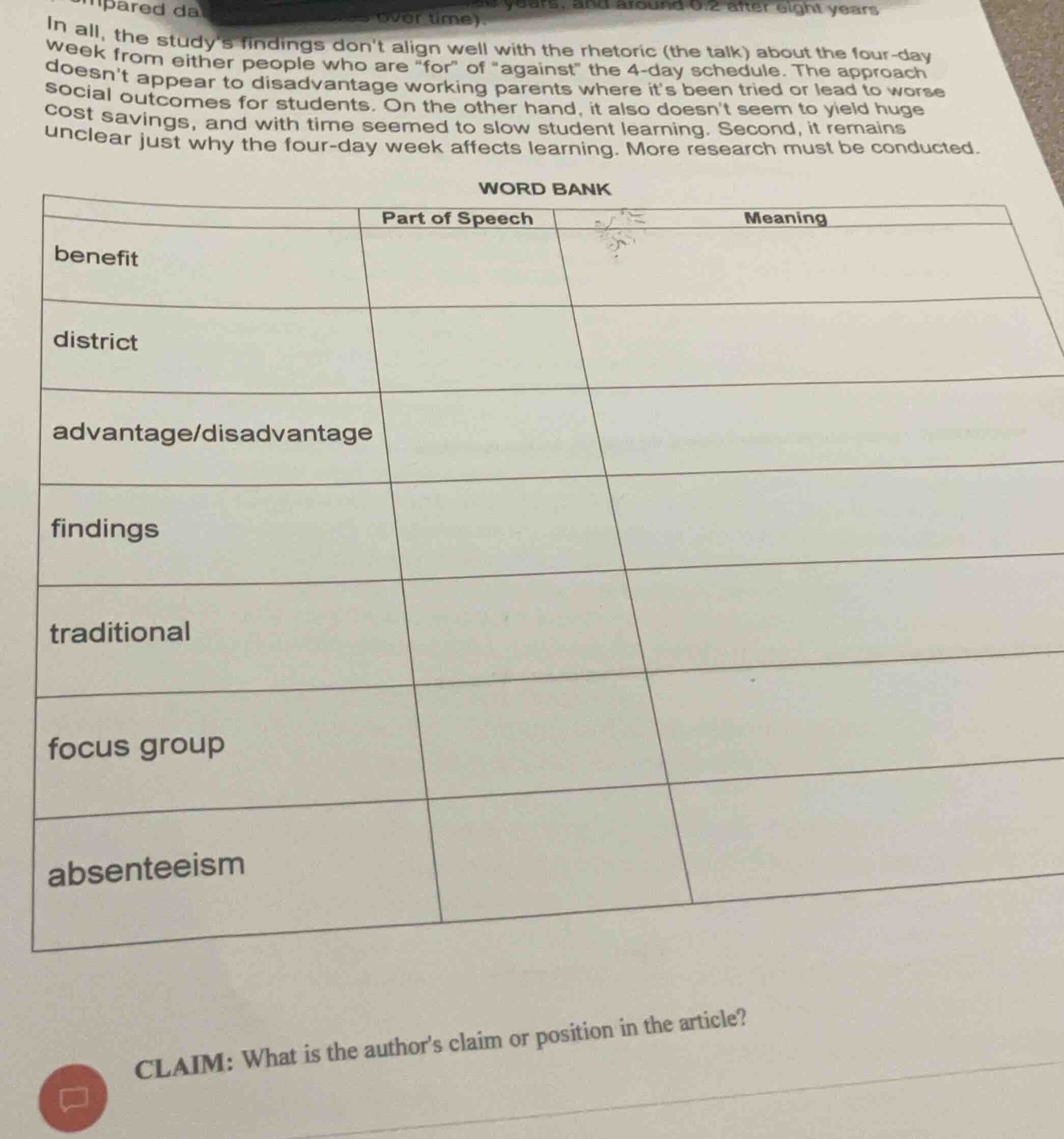 in all, the studys findings dont align well with the rhetoric (the talk…