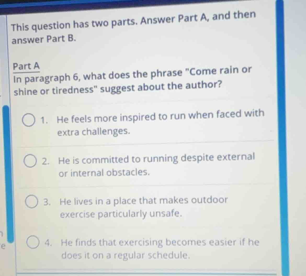 this question has two parts. answer part a, and then answer part b. par…