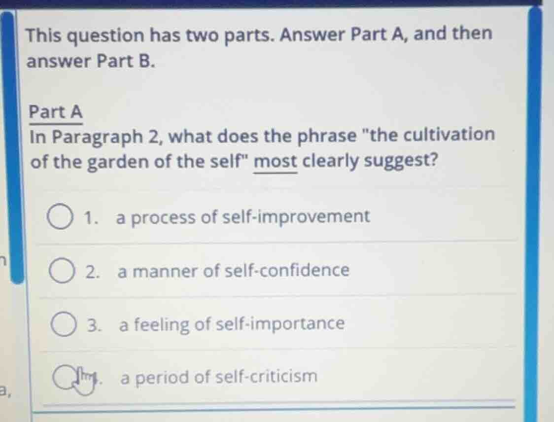 this question has two parts. answer part a, and then answer part b. par…