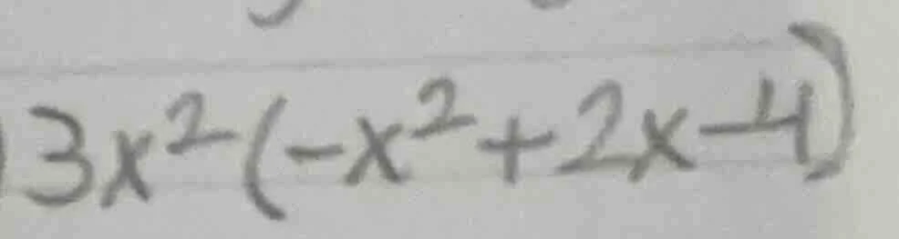 $3x^{2}(-x^{2}+2x-4)$