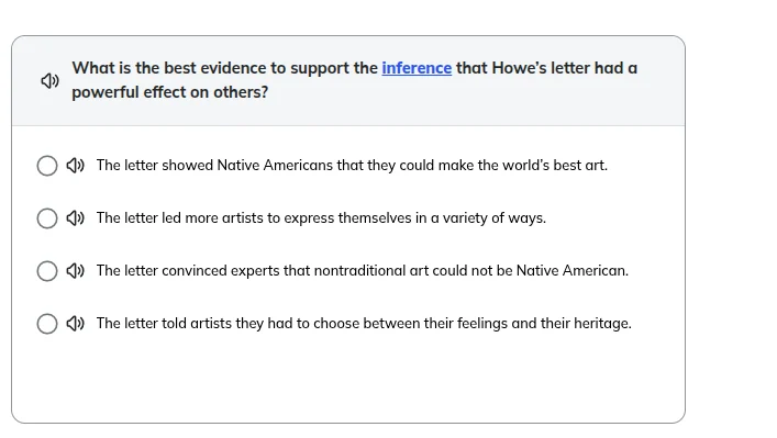 what is the best evidence to support the inference that howes letter ha…