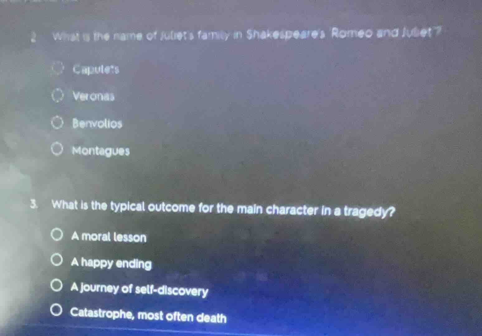 2. what is the name of juliets family in shakespeares romeo and juliet?…