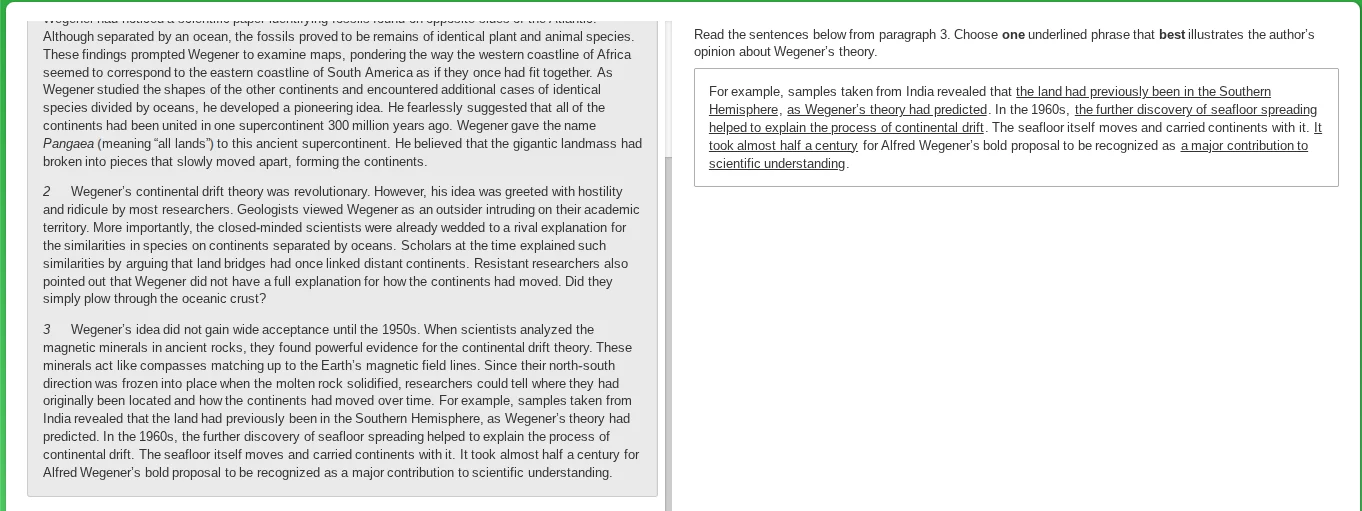 although separated by an ocean, the fossils proved to be remains of ide…