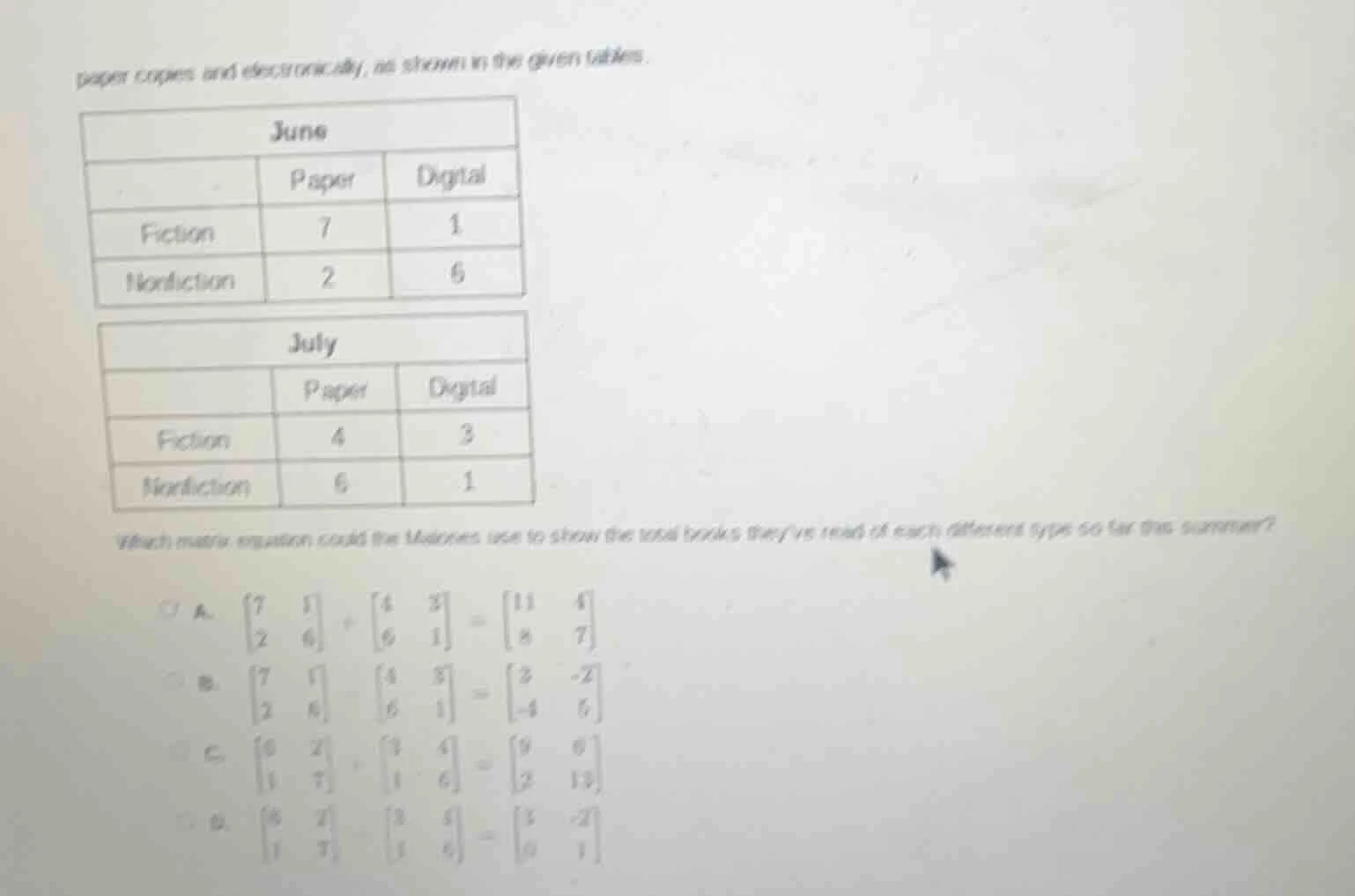 paper copies and electronically, as shown in the given tables. june | |…