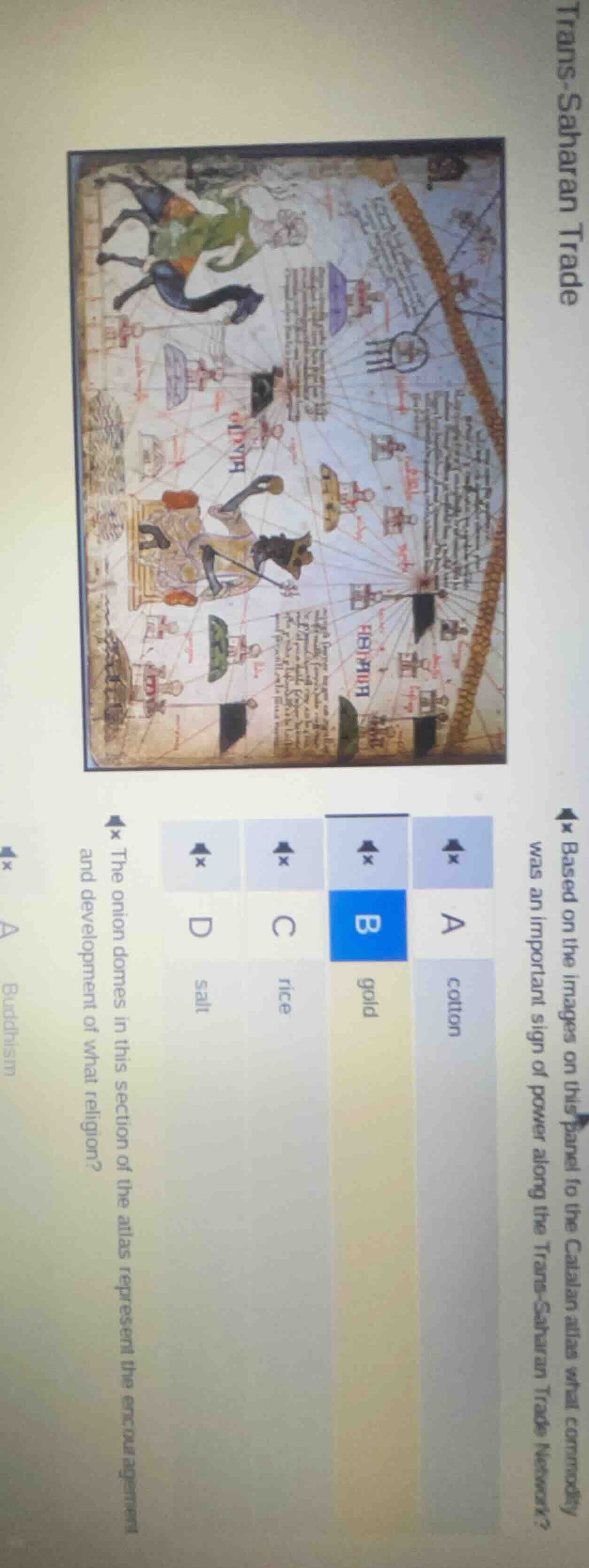 trans-saharan trade ★ based on the images on this panel fo the catalan …